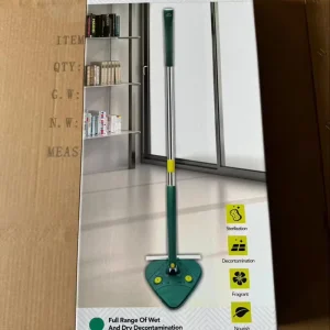 Spray Water Sponge Mop with Window Cleaner Brush and Four-Leaf Clover or Triangular Twist Wringing Mop