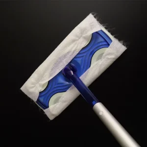 Square Multipurpose Foldable Soft Dust Cleaning Floor Mop with Nonwoven Disposable Mop Pad BSCI ISO900