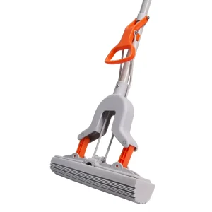 Squeeze PVA Sponge Mop with Adjustable Handle for Household Floor Cleaning