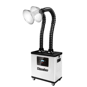 Stable air Blow Vacuum Cleaner for Solder Work Double air Inlet 75mm Diameter Smoke Fume Purifier