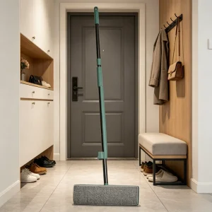 Stainless Steel 360-Degree Flat Mop for Floor and Window Cleaning