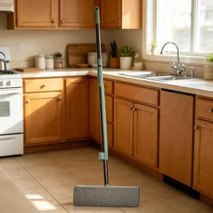 Stainless Steel 360-Degree Rotary Microfiber Flat Mop for Floor Cleaning