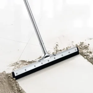 Stainless Steel Floor Squeegee with Hook Rubber and Metal Handle
