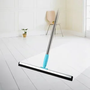 Stainless Steel Long Handle Floor Squeegee with Adjustable Angle and EVA Material