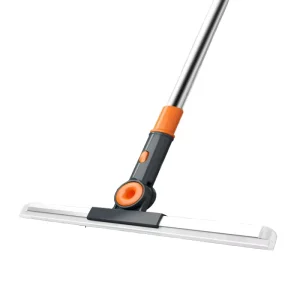 Stainless Steel Long Handle Portable Reusable Silicone Brush Squeegee Mop Water Sweeper Broom Scraper Bathroom Cleaning Tool