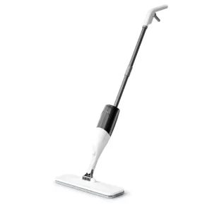 Stainless Steel Manual Water Spray Mop with Swivel Heads and Lightweight Microfiber for Home and Office Use