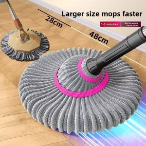 Stainless Steel Microfiber Large Household One to One Clean Commercial Manual Super Lazy Hand Free Self Twisting Mop