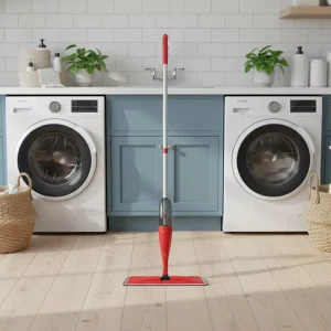 Stainless Steel Microfiber Spray Mop Lightweight Portable Eco friendly Durable Indoor Floor Cleaner for Kitchen Bathroom Office