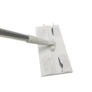 Stainless Steel Pole Flat Mop with Disposable Face and Hand Towel for Floor Cleaning