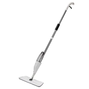 Stainless Steel Pole Water Spray Mop with Microfiber Cloth, Flat Mop for Household Cleaning