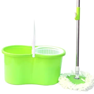 Stainless Steel Rotating Mop Bucket With Hand Press Function for Easy Cleaning
