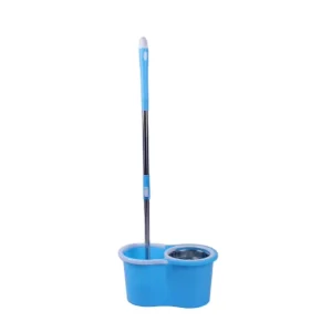 Stainless Steel Single-Barrel Square Spin Mop and Bucket Set, 360° Rotating