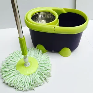 Stainless Steel Spin Mop Bucket Set with Handle and Mop Spinner