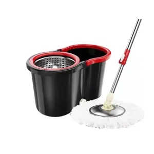 Stainless Steel Spinning Mob Stick 360 Magic Mop Handle Adjustable