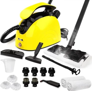 Steam Cleaner Multipurpose Powerful Steamer 21 Accessories 248F High Temperature Steam Floors Grout Tiles Carpet Cars Handheld