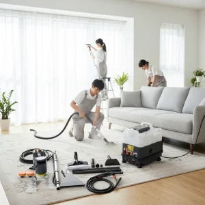 Steam Cleaning Machine with Spray Foam and Drying Functions for Sofa, Carpet, Seat, and Car Interiors