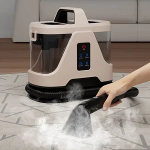 Steam Function Spray Water and Steam Portable Hand held Wet and Dry Sofa Vacuum Carpet Car Set Steam Spot Cleaner for Home