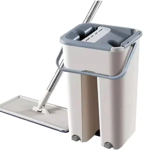 Steel Microfiber Self-Wringing Floor Spray Dust Mop
