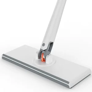 Steel Mop Pads and Wet/Dry Replacement Cloths with Clip Mop Telescopic Handle