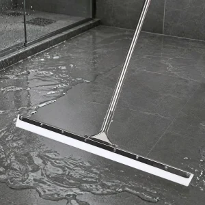 Straight TPR Soft Blade Floor Squeegee with Plastic Handle for Hospital Cleaning