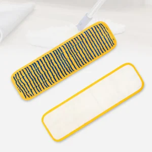 Striped Microfiber Dust Mop Pad Refills for Wet Floor Cleaning