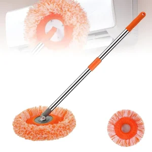 Sunflower Dust Removal Chenille Round Telescopic Handle Multifunctional Household Dust Mop