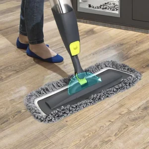 Supplier 2-in-1 Microfiber Spray Flat Mop with 560 ml Refillable Bottle for Floor Cleaning