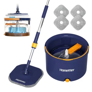 Supplier Mop with Dual-Chamber Clean and Dirty Water Separation for Dry and Wet Floors