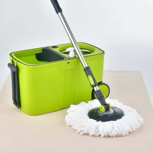 Supplier Spin Mop with Adjustable Extended Handle for Wood, Vinyl, Tile and Laminate Floors