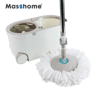 Supplier Swivel 360° Rotating Mop and Bucket with Wringer Set for Tile, Laminate, Marble, and Bathroom Floors