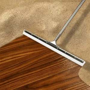 TPR Floor Squeegee with Stainless Steel Handle for Commercial Glass and Windows