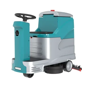 TeBaiShi C6 Factory Workshop Large Double Brush Ride on Industrial Floor Washer Suction Mopping Integrated Floor Sweeper