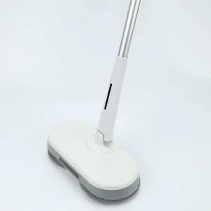 Telescopic Cordless Electric Spin Scrubbing Mop with Water Spray and Adjustable Handle