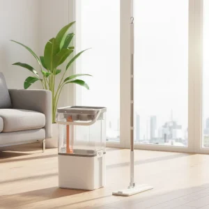 Telescopic Handle Dual-Drive Eco Friendly Flat Cleaning Mop with Separated Clean and Dirty Water Tanks