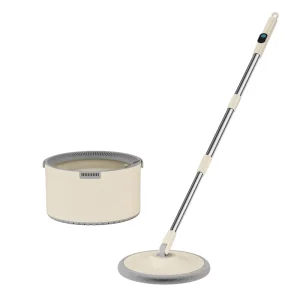 Telescopic Handle Mop and Bucket Set with 360-Degree Rotation and Water Separation