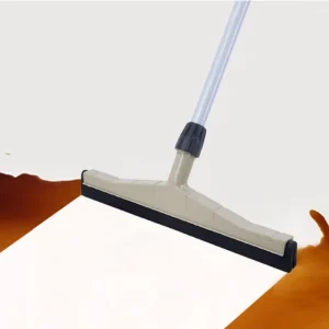Telescopic Retractable Silicone Shower Floor Squeegee Black Stainless Steel
