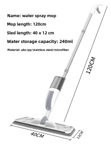 Telescopic Spray Mop with Large Water Tank Wet and Dry Dual-Use
