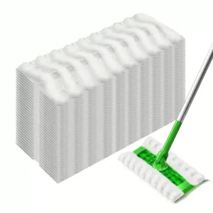 Thickened Non-Woven Disposable Dry Sweeping Electrostatic Dust Mop Refill Pads for Pet Hair and Dander