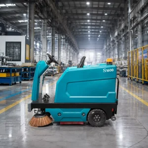 Three-In-One Sweep Spray Vacuum S1600 Ride On Compact Electric Multi-Function Logistics Floor Sweeper