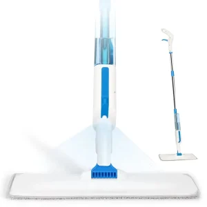 Three-Part Pole Microfiber Flat Spray Mop for Floor Cleaning