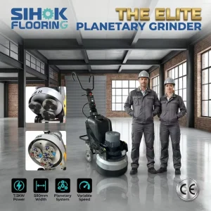 Three-Phase Planetary Floor Grinder and Polisher 7.5kW for Large-Scale Concrete Grinding and Polishing