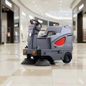 Top Rated All Terrain Ride on Floor Sweeper Anti Clog Brush Vacuum Road Sweeping Machine for Construction Yard Open Yard