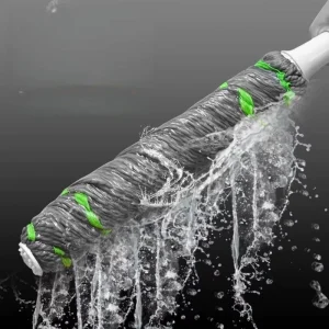 Top Rated Self Wringing Cotton Mop High Water Absorbent Thick Mop Head Long Handle Floor Cleaning Mop For Household Use