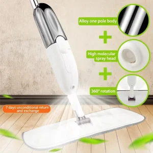 Top Rated Water Spray Mop 360 Degree Rotatable Head Wet and Dry Dual Use Floor Mop for Home Living Room Bedroom Cleaning Work
