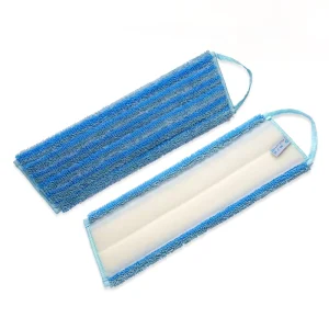 Trapezoid Microfiber Scrubbing Mop Pad for Wet Floor Cleaning