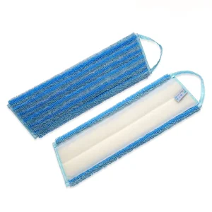 Trapezoid Microfiber Scrubbing Mop with Wet Pad for Household Floor Cleaning