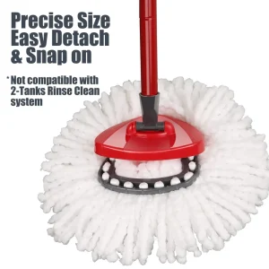 Triangle Head Universal Microfiber Replacement Mop Head for Wet and Dry Use