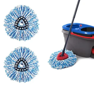 Triangular Microfiber Spin Mop Replacement Head for 2-Tank System, Mini Size