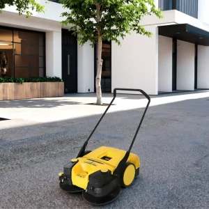 Triple-Brush Lithium Battery Sweeper with 31-Inch Cleaning Width