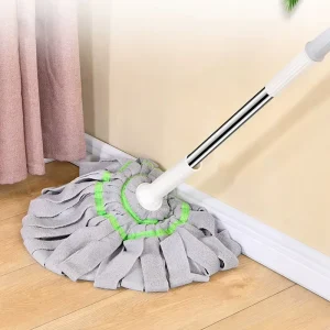 Twisted Steel Pole Self-Wringing Ultra-Fine Fiber Floor Mop